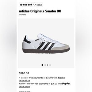 NWT Adidas Somba OG W